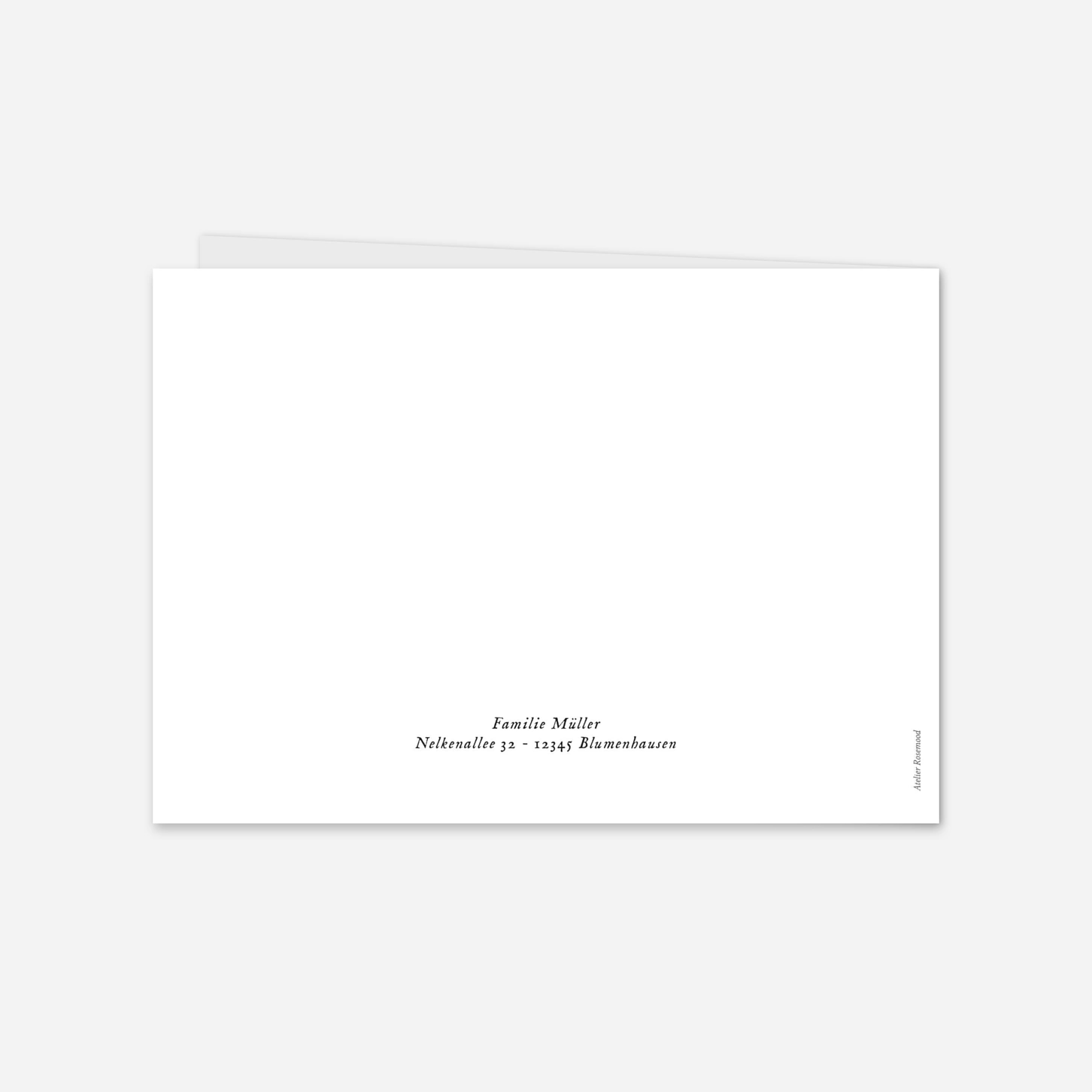 Weihnachtskarte Zarte Blätter