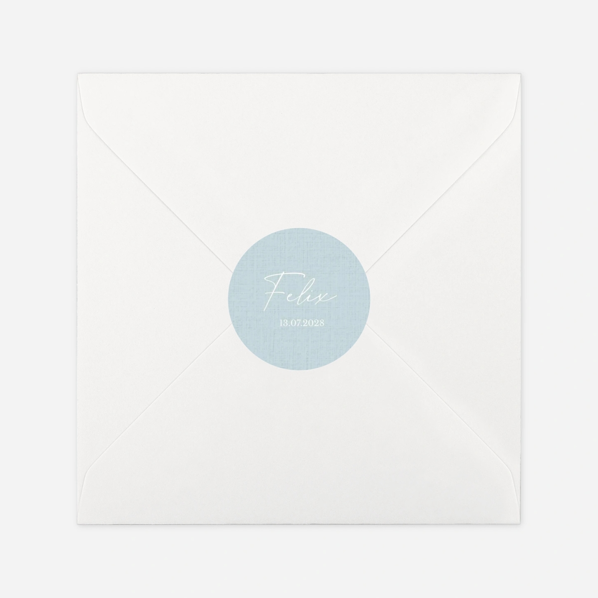 Aufkleber (Gastgeschenk) Zart gewebt