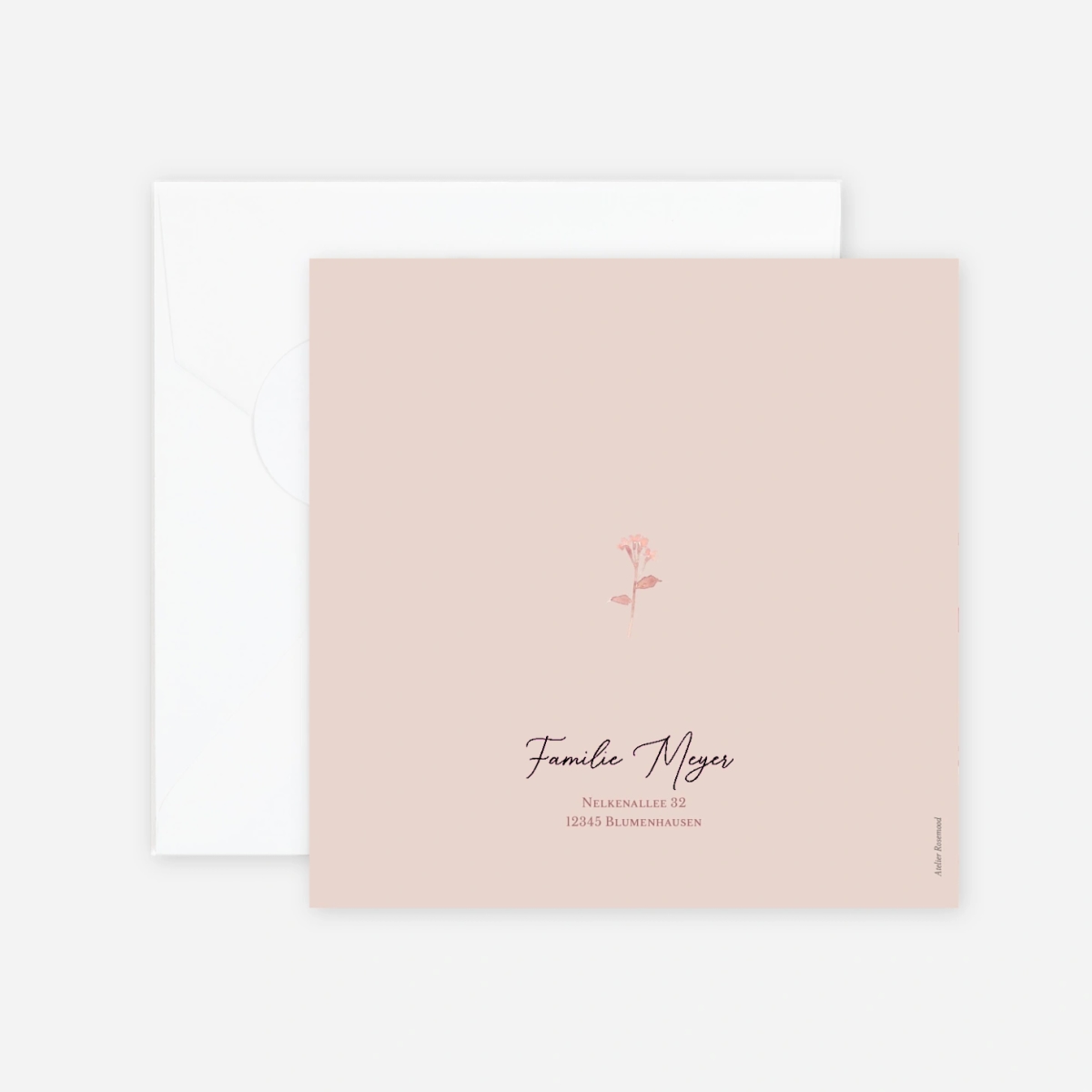 Geburtskarte Zarte Knospe
