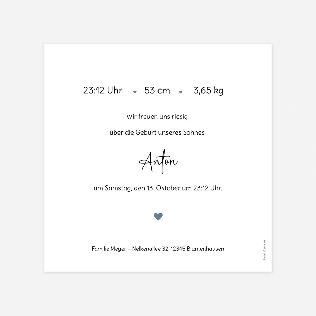 Geburtskarte Zauberkind