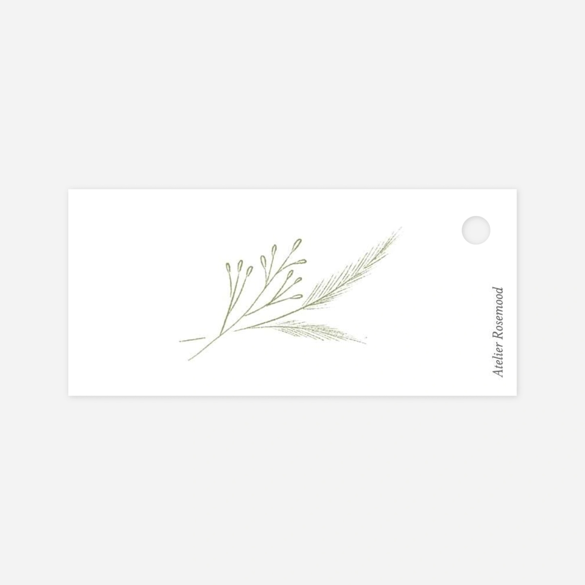 Anhänger Hochzeit Zartes Laubwerk