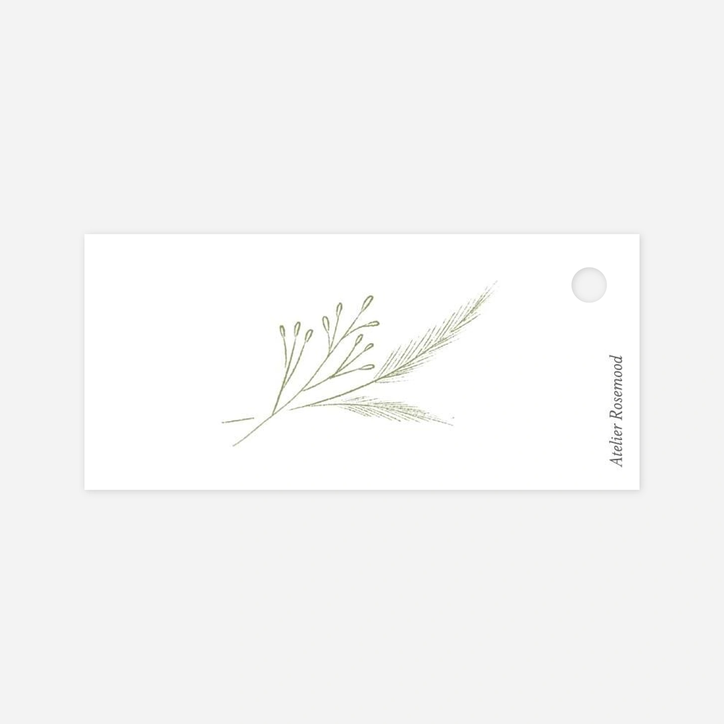 Anhänger Hochzeit Zartes Laubwerk