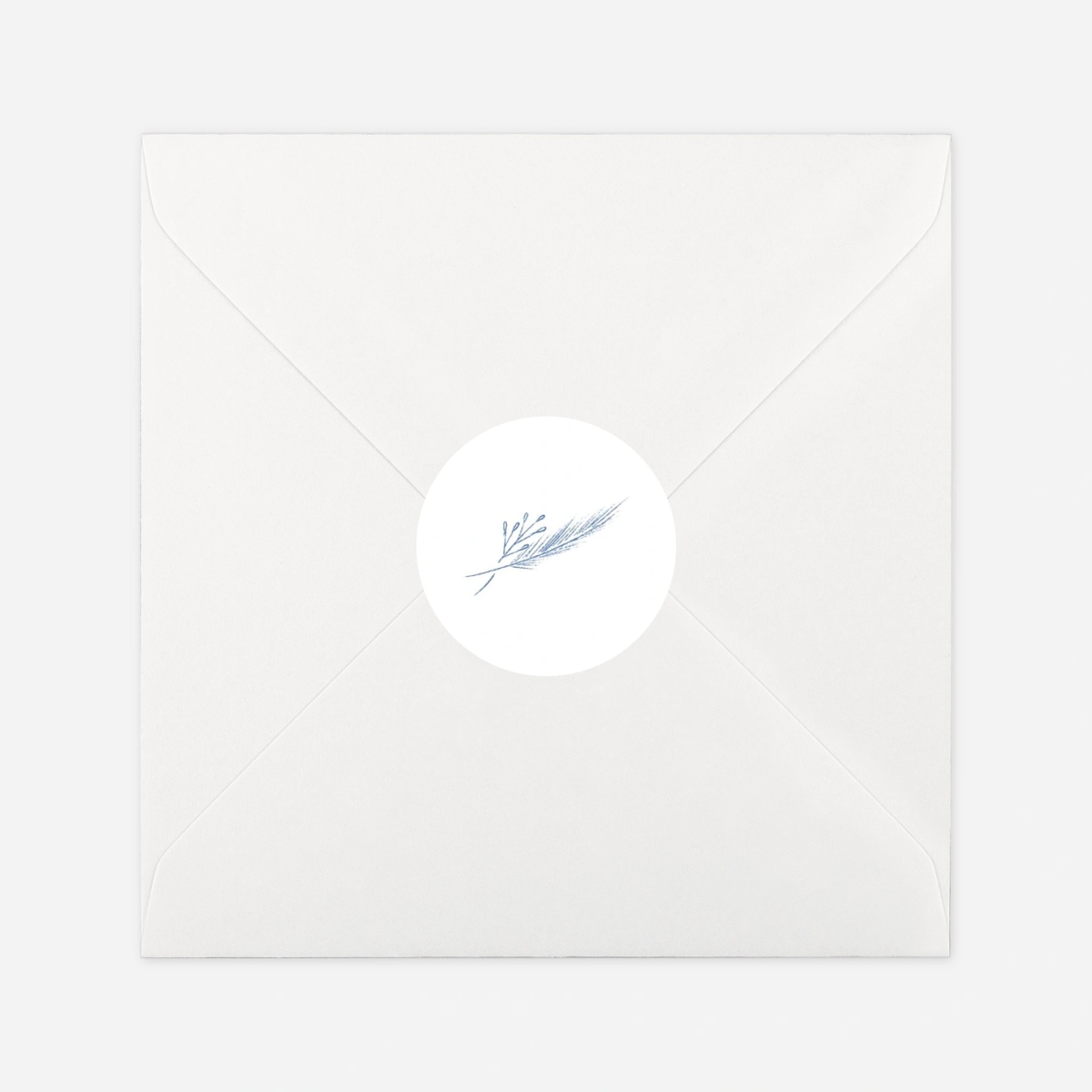 Geschenkaufkleber Hochzeit Zartes Laubwerk