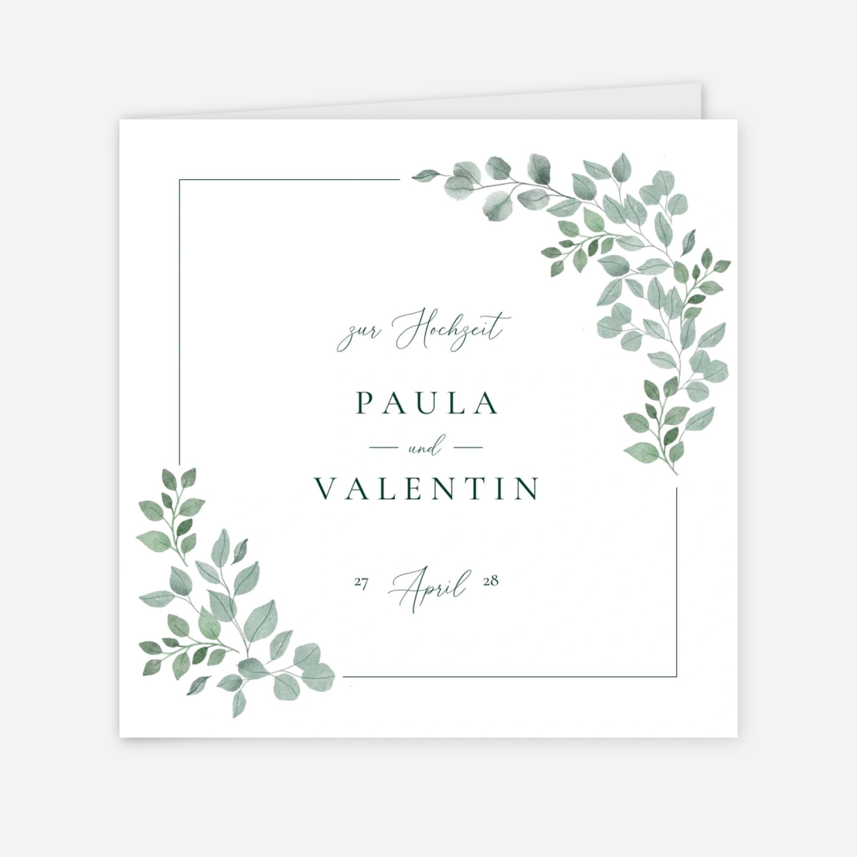 Hochzeitseinladung Zarte Ranken