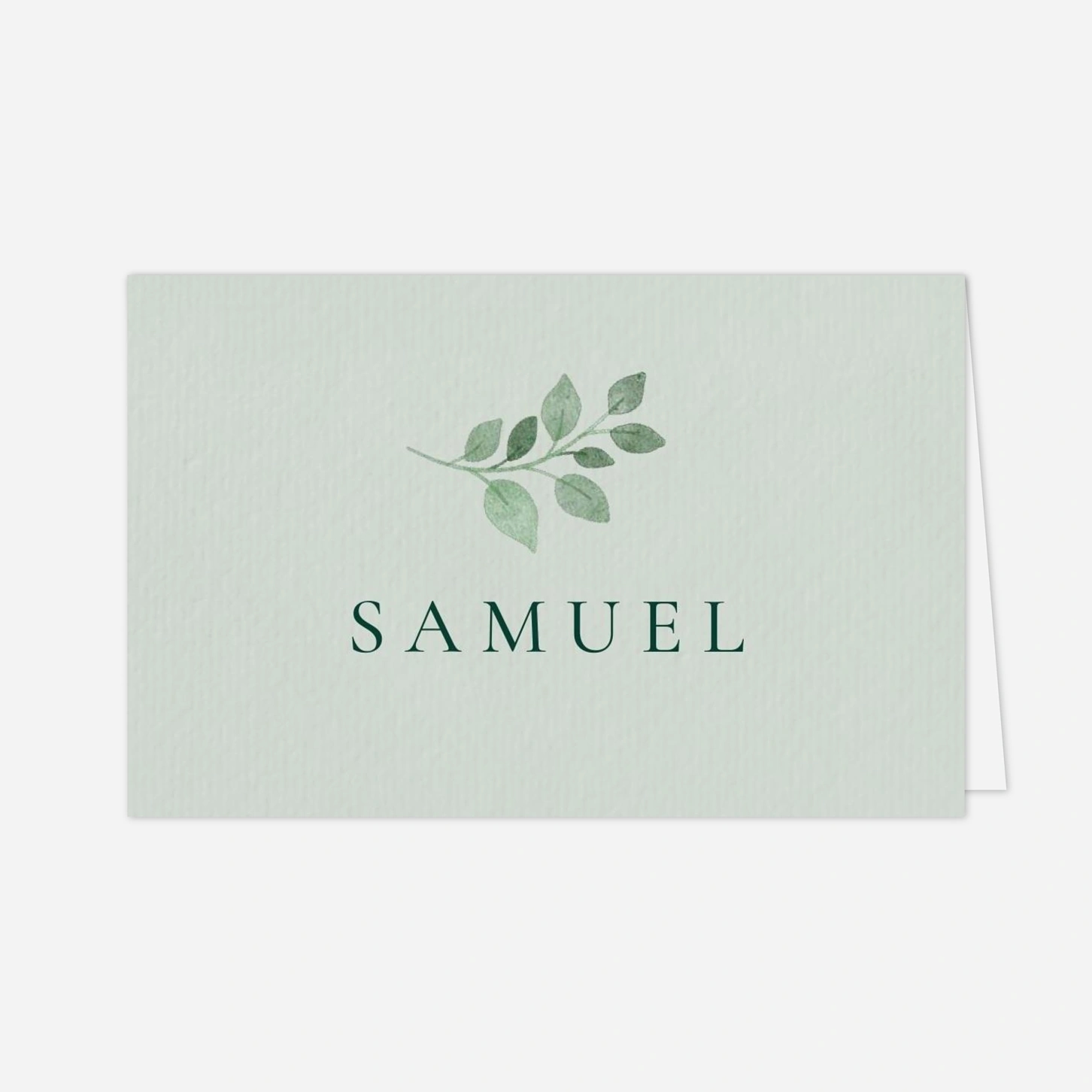 Platzkarte Hochzeit Zarte Ranken