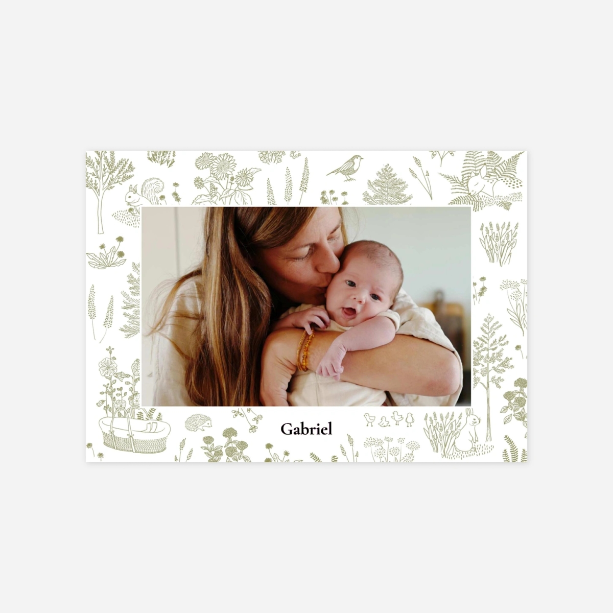 Geburtskarte Zartes Reh