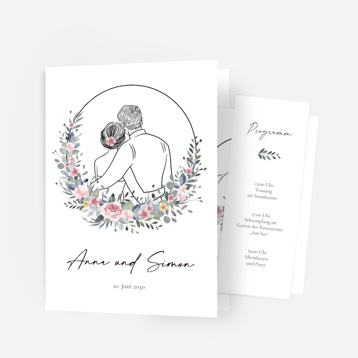 Hochzeitseinladung Herzensnähe