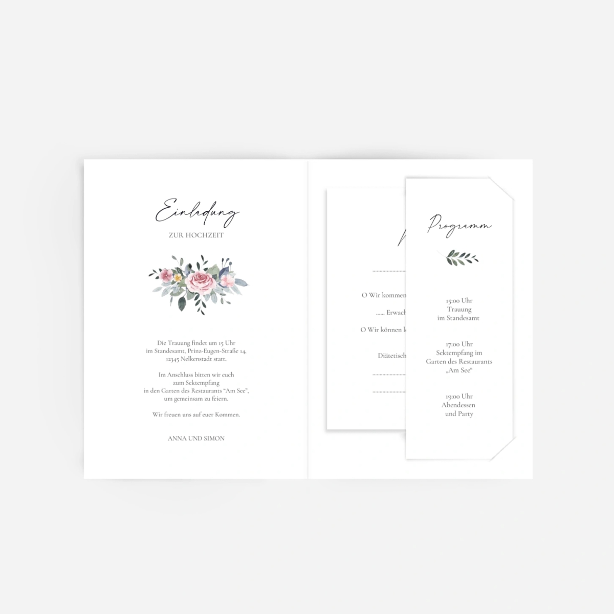 Hochzeitseinladung Herzensnähe