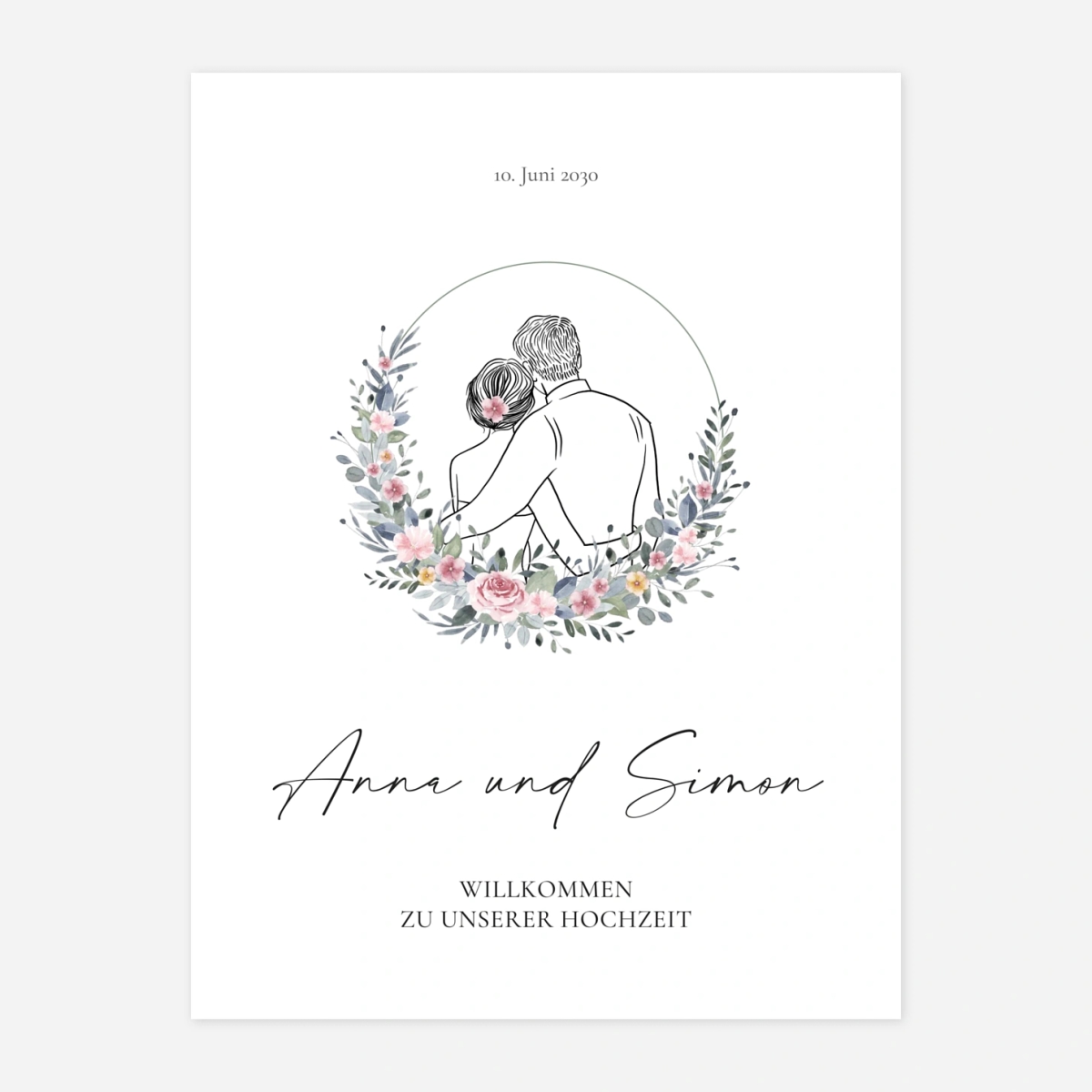 Willkommensschild Herzensnähe