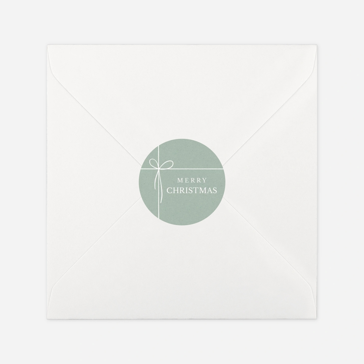 Geschenkaufkleber Weihnachten Zarte Schleife