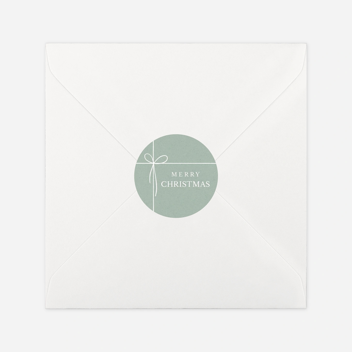 Geschenkaufkleber Weihnachten Zarte Schleife