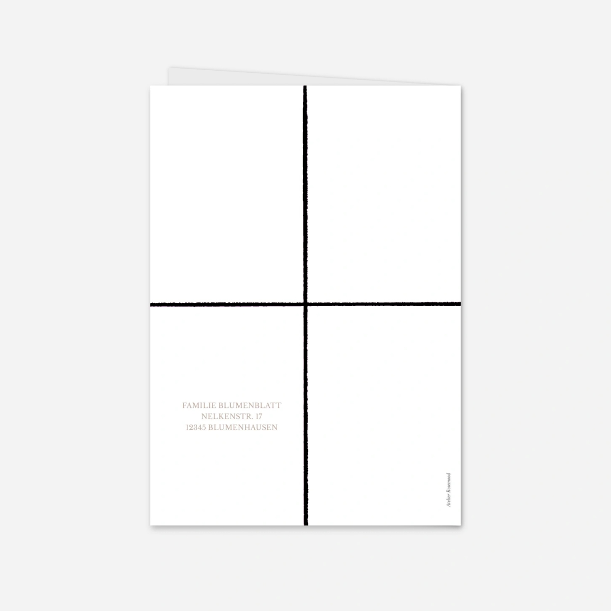 Weihnachtskarte Zarte Schleife