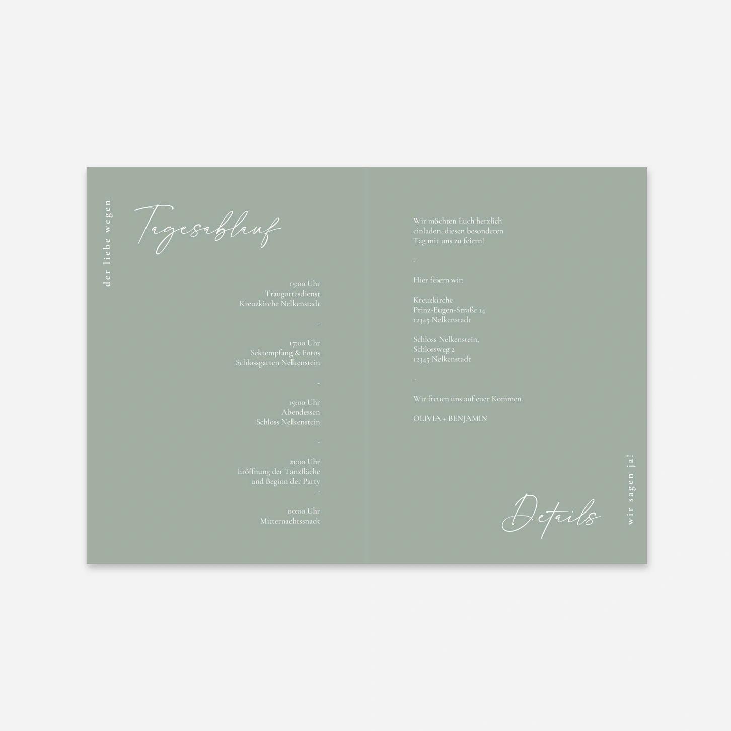 Hochzeitseinladung Sanfte Verbundenheit