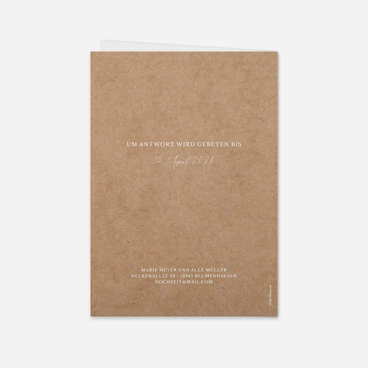 Hochzeitseinladung Familienbund