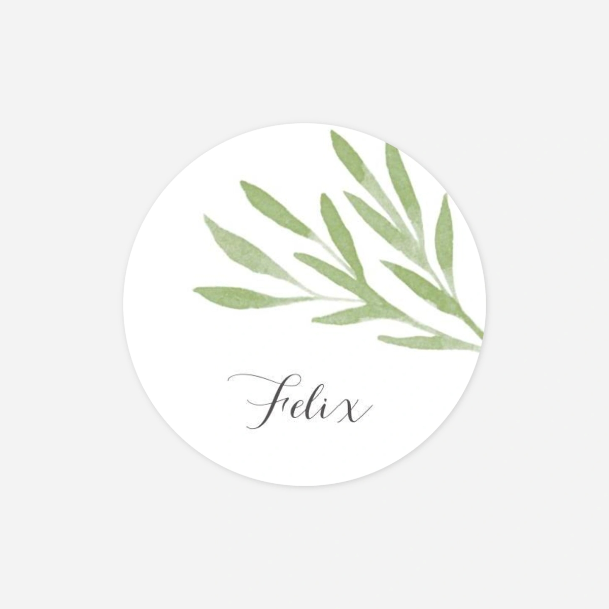 Aufkleber (Gastgeschenk) Zarte Zweige