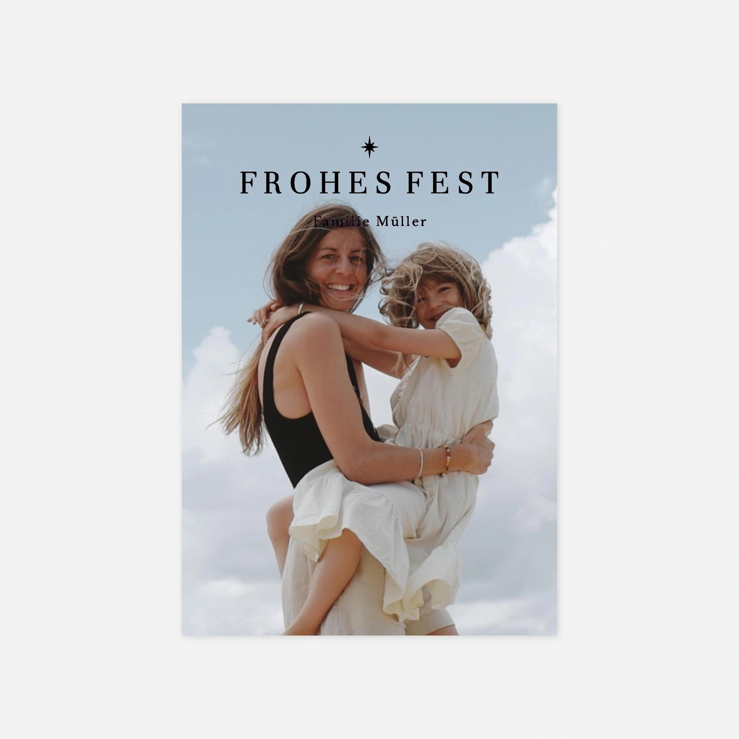 Weihnachtskarte Zeit der Freude