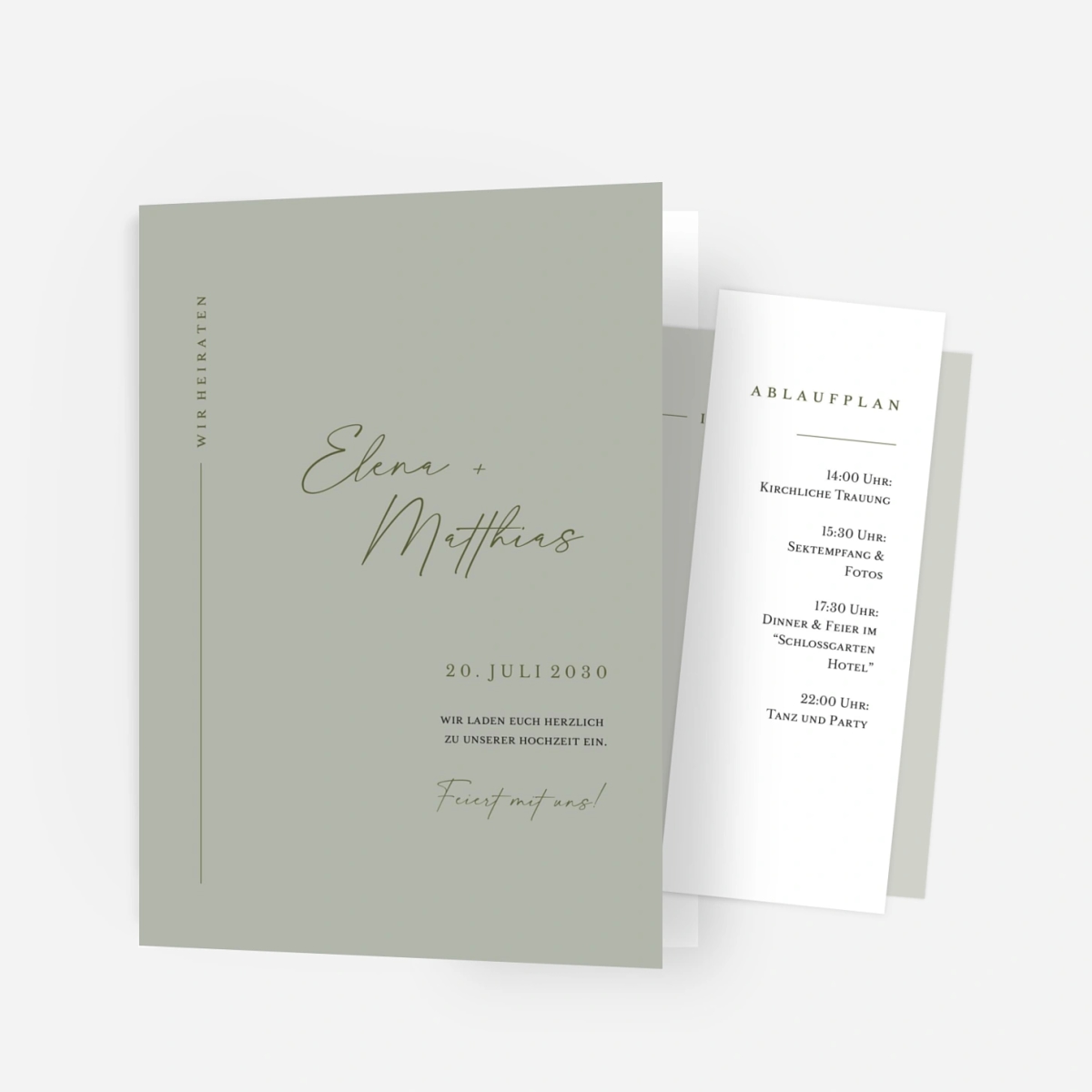 Hochzeitseinladung Zeitlose Eleganz