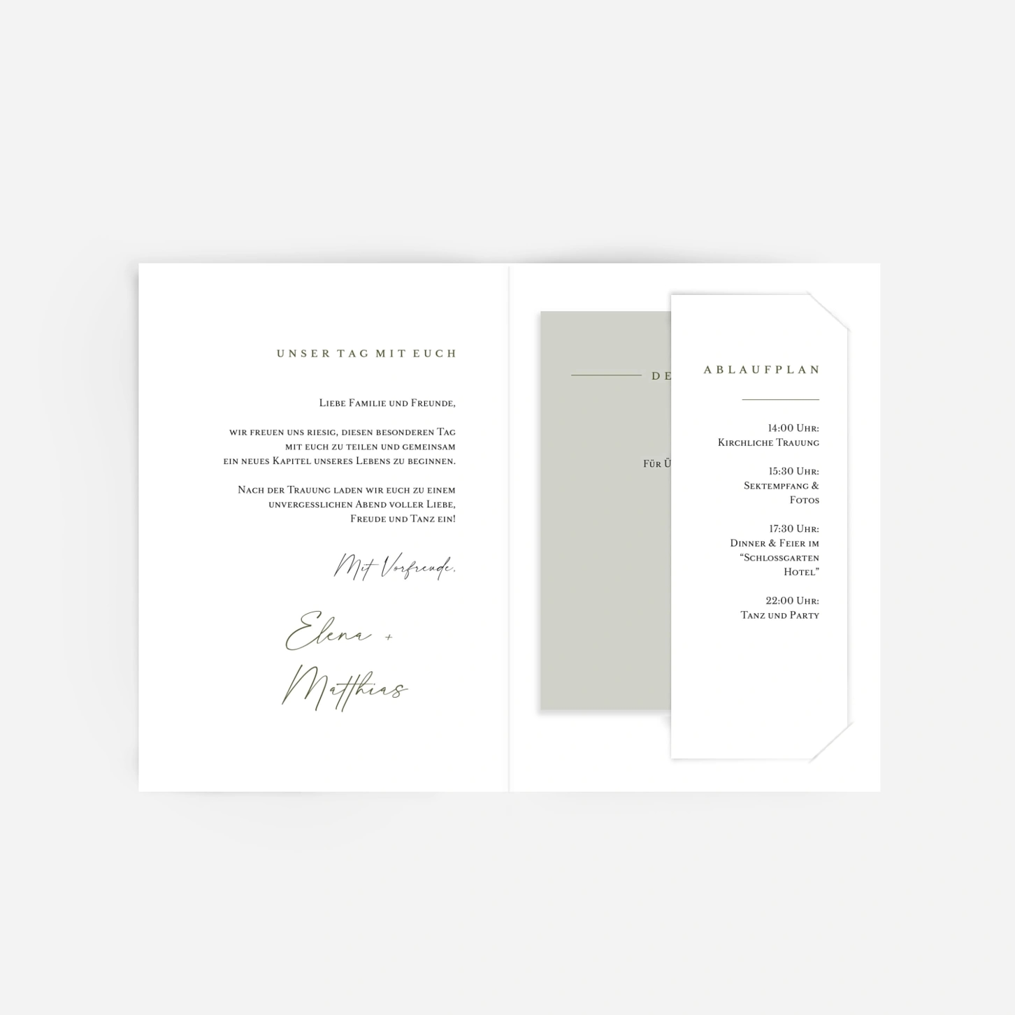 Hochzeitseinladung Zeitlose Eleganz