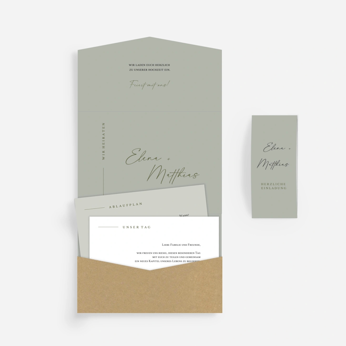 Hochzeitseinladung Zeitlose Eleganz