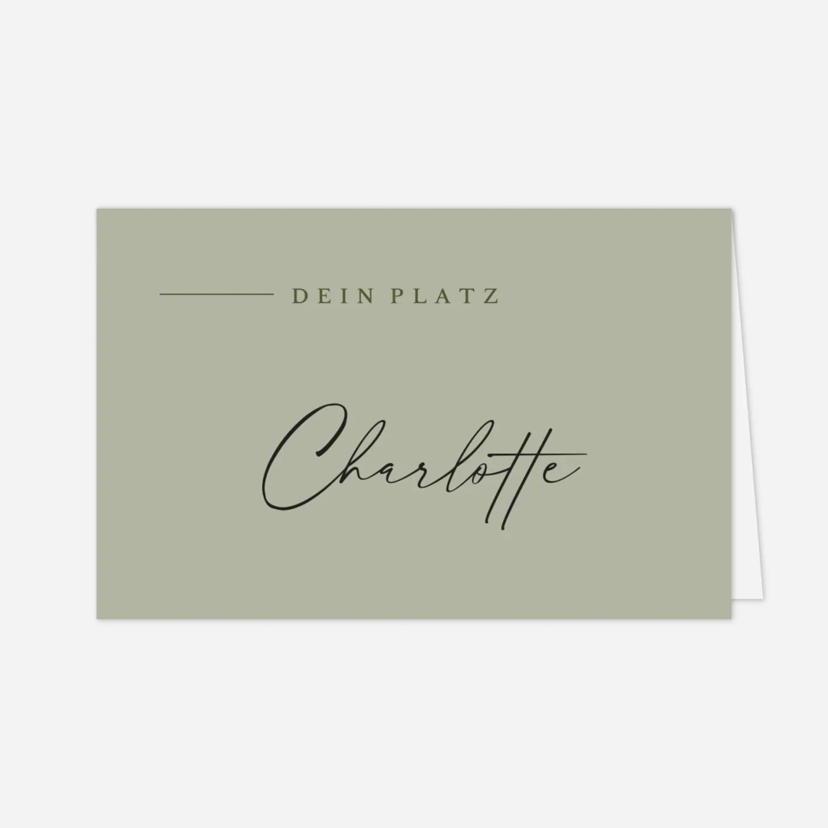 Platzkarte Hochzeit Zeitlose Eleganz
