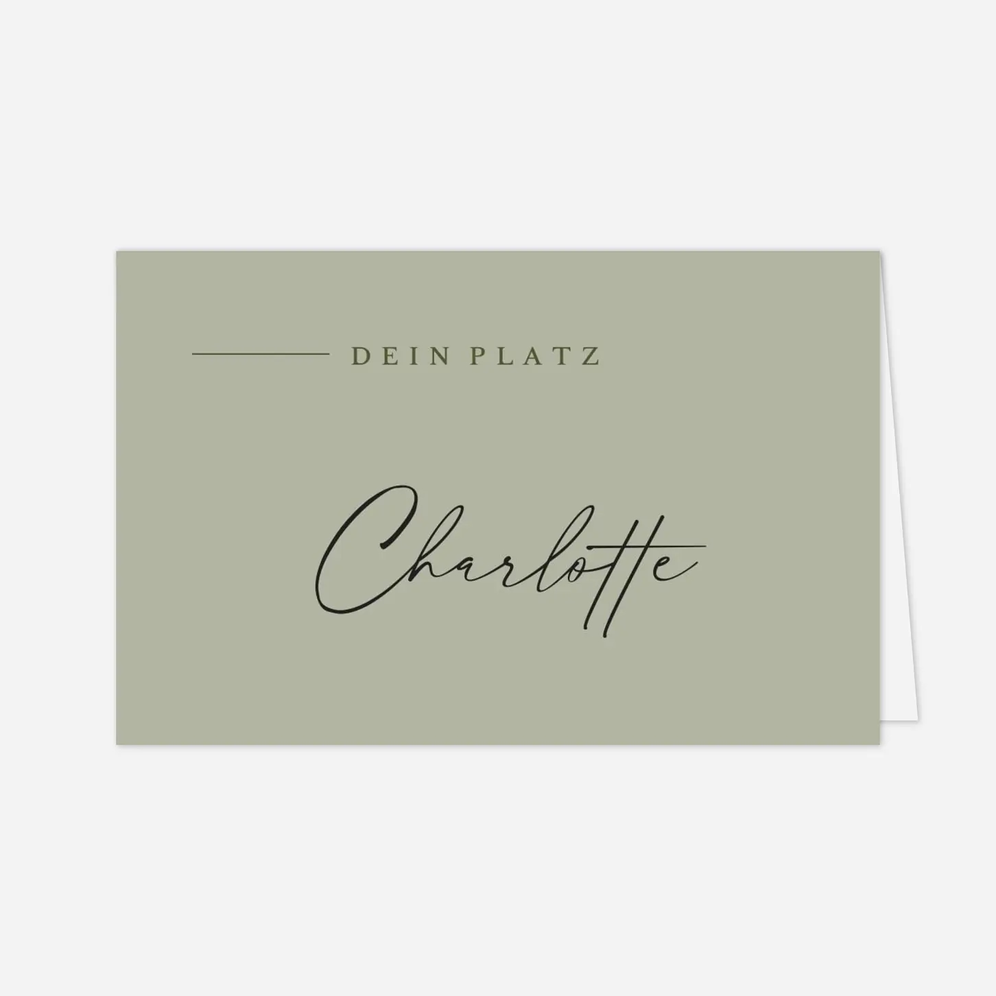 Platzkarte Hochzeit Zeitlose Eleganz