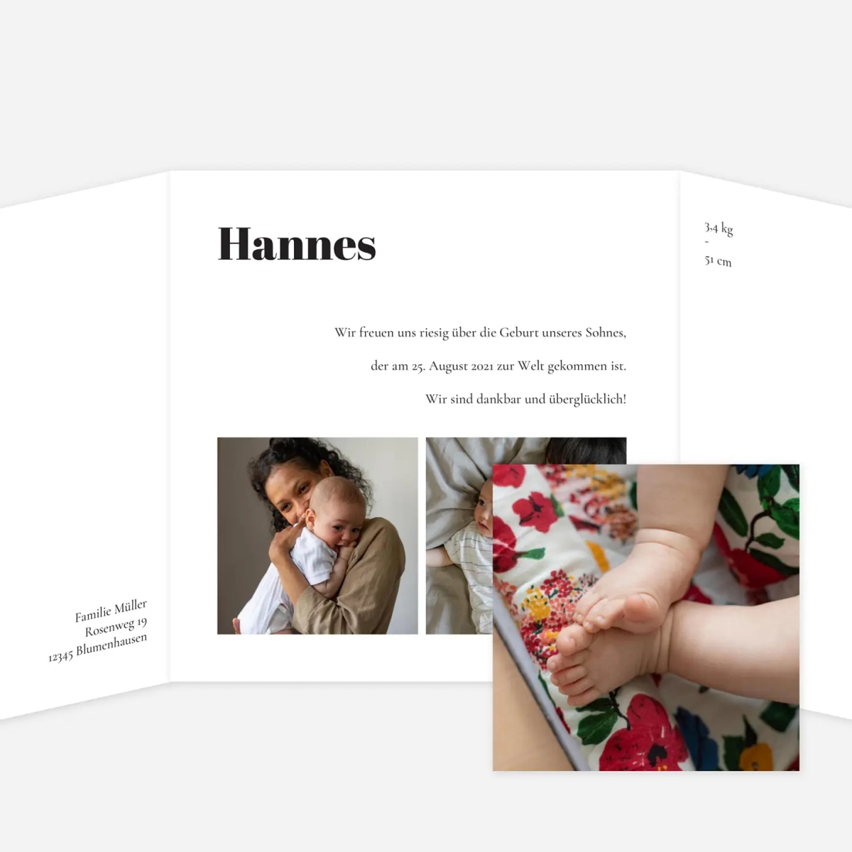 Geburtskarte Zeitgeist