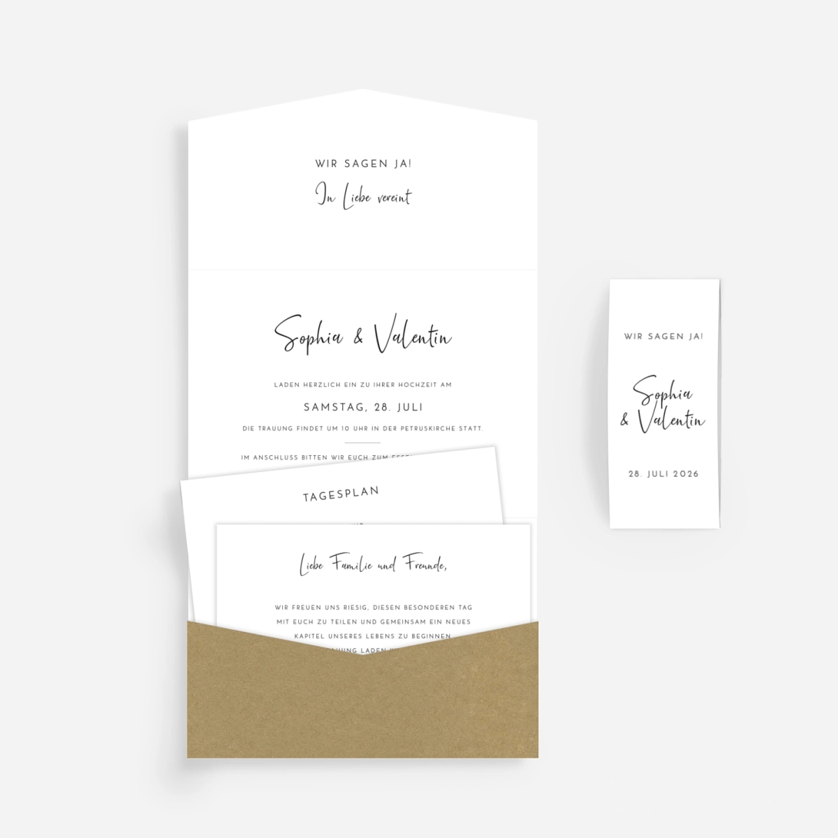 Hochzeitseinladung Zeitgeist