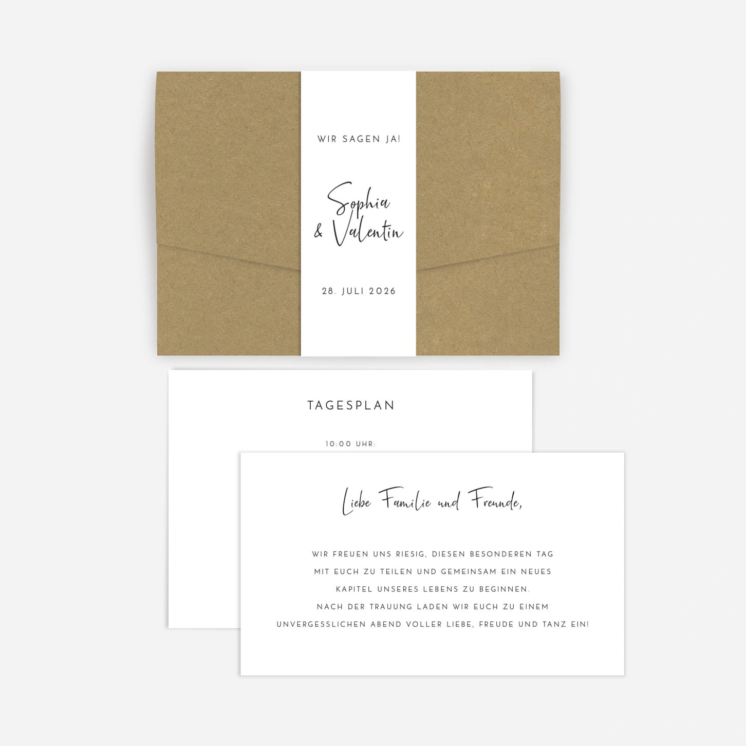 Hochzeitseinladung Zeitgeist