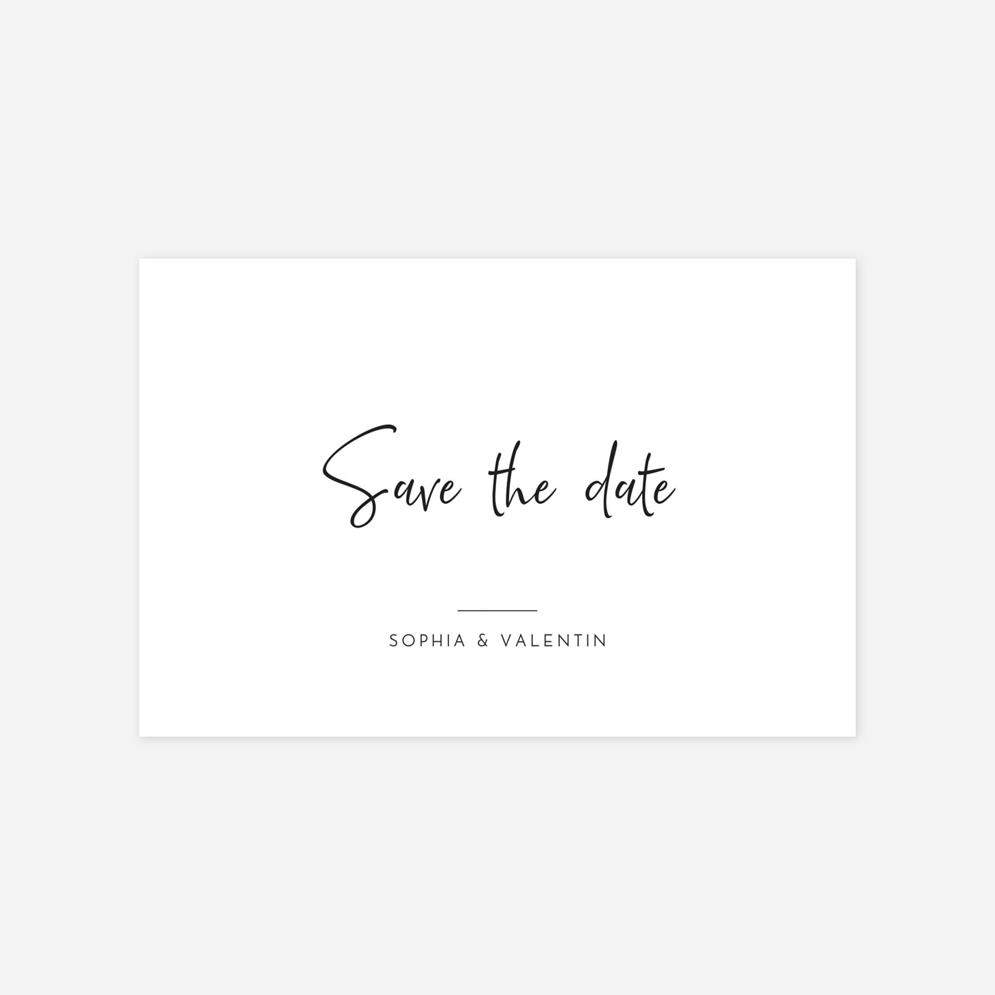 Save-the-Date Karte Zeitgeist