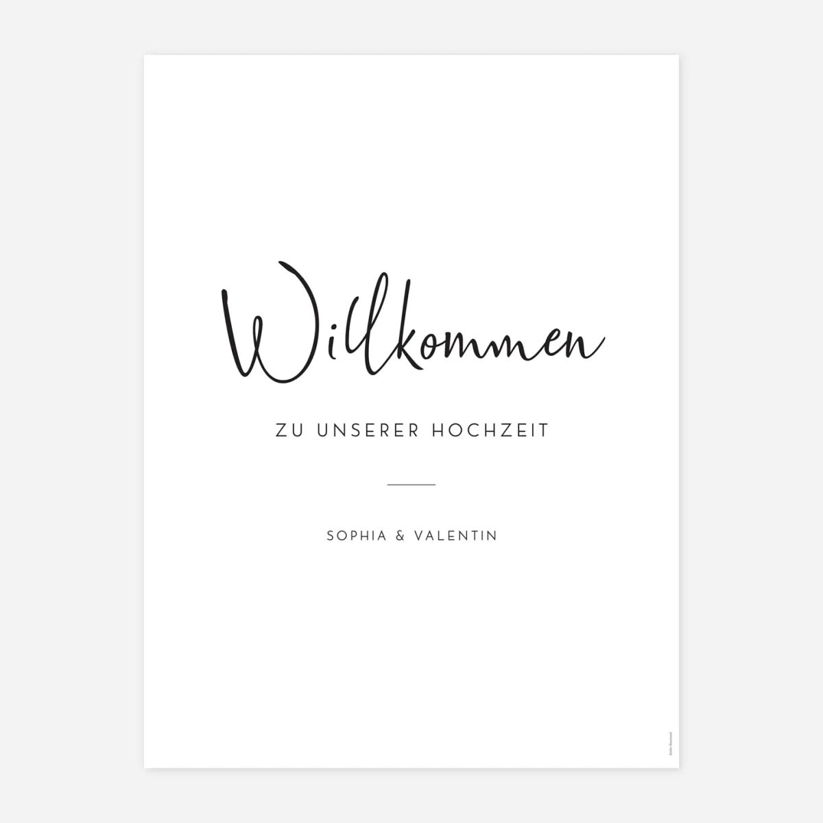 Willkommensschild Zeitgeist