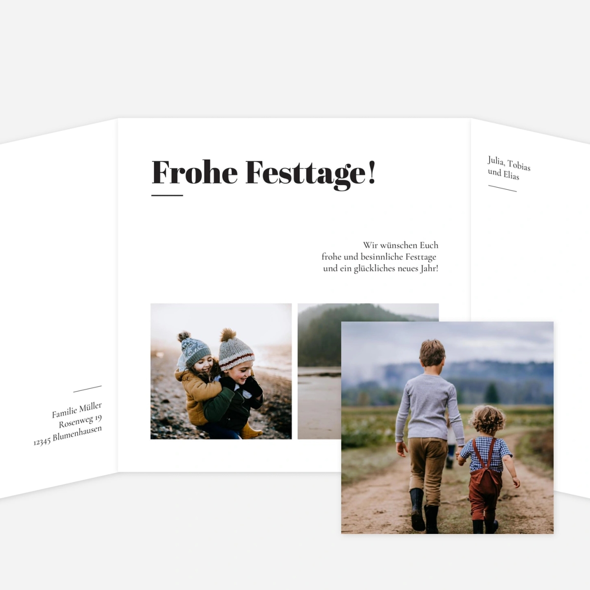 Weihnachtskarte Zeitgeist