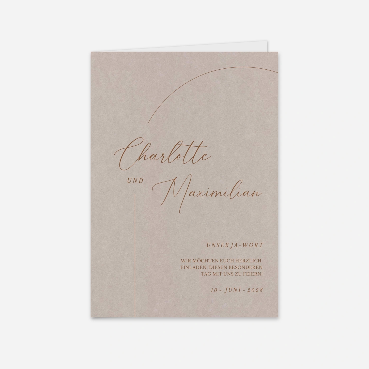 Hochzeitseinladung Zeitlose Harmonie