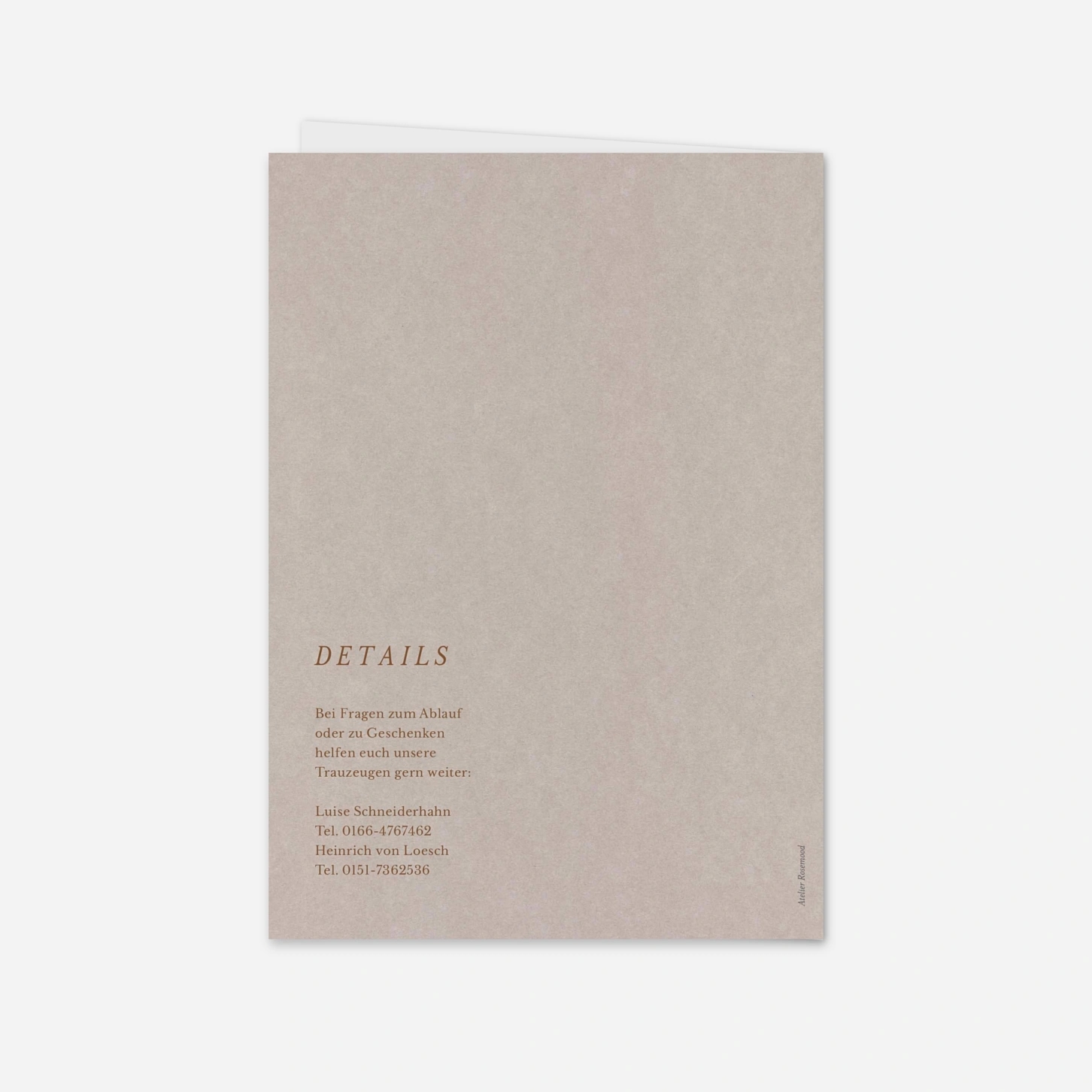 Hochzeitseinladung Zeitlose Harmonie