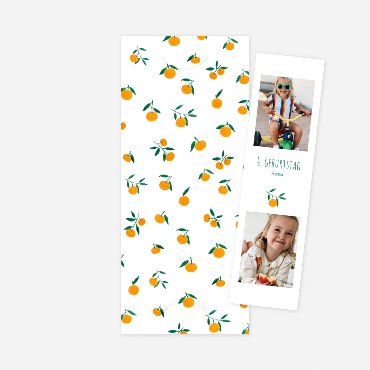 Kindergeburtstagseinladung Zitrustraum