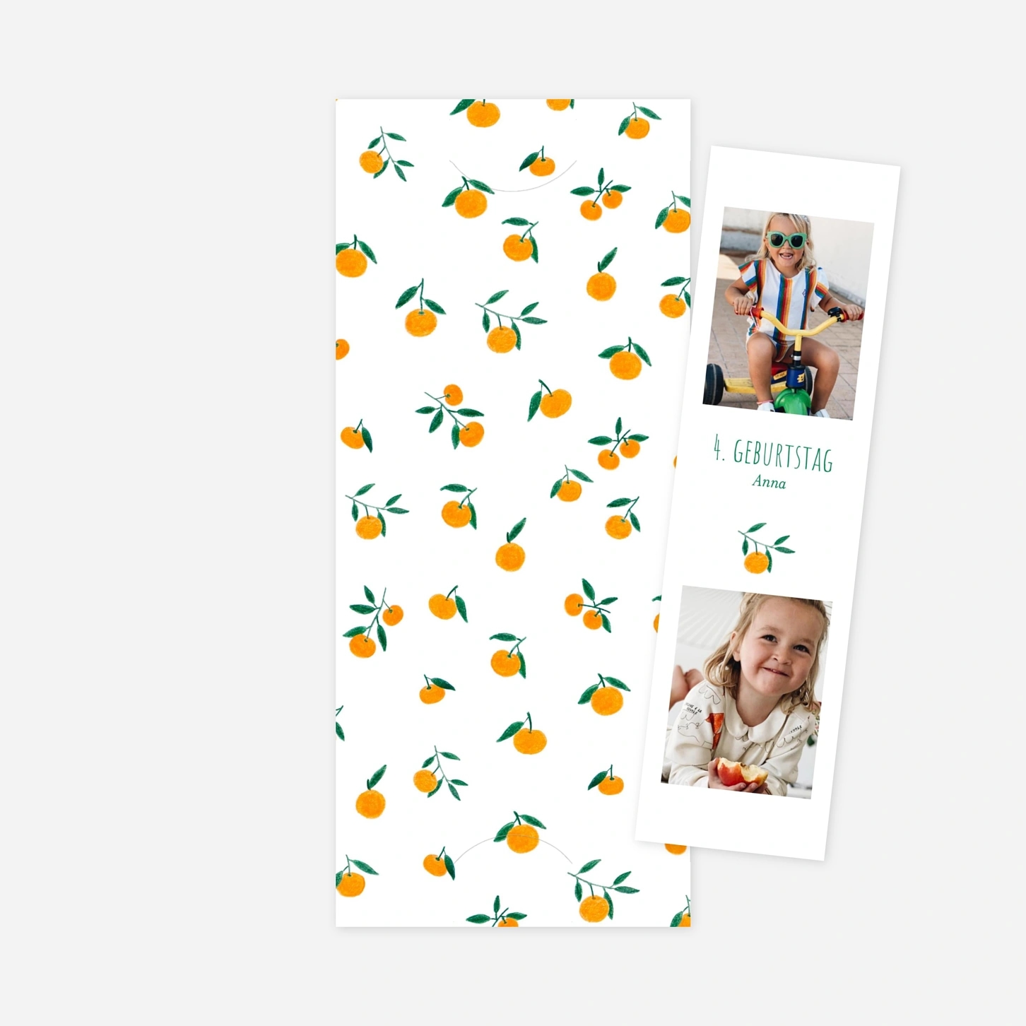 Kindergeburtstagseinladung Zitrustraum