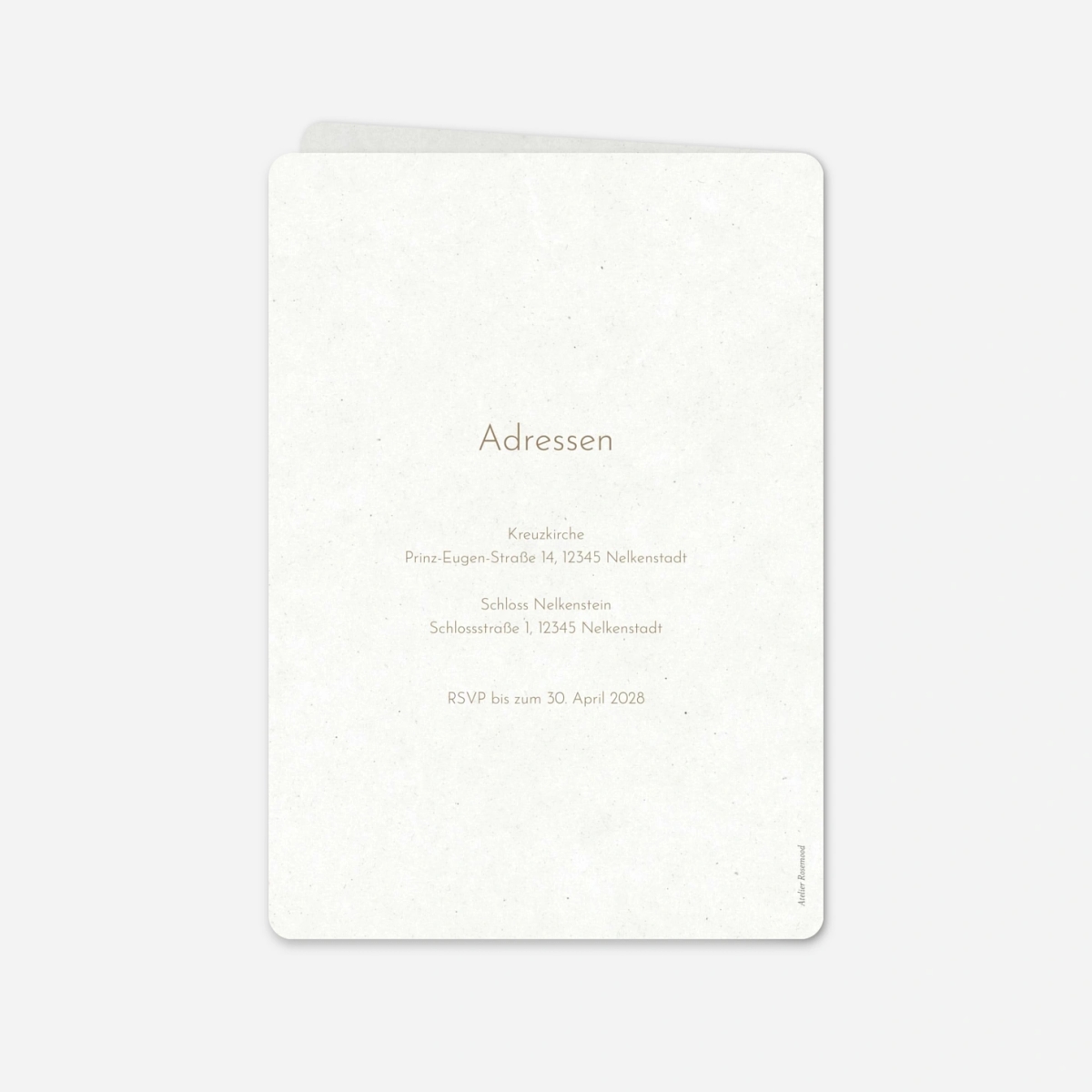 Hochzeitseinladung Zarte Symbole