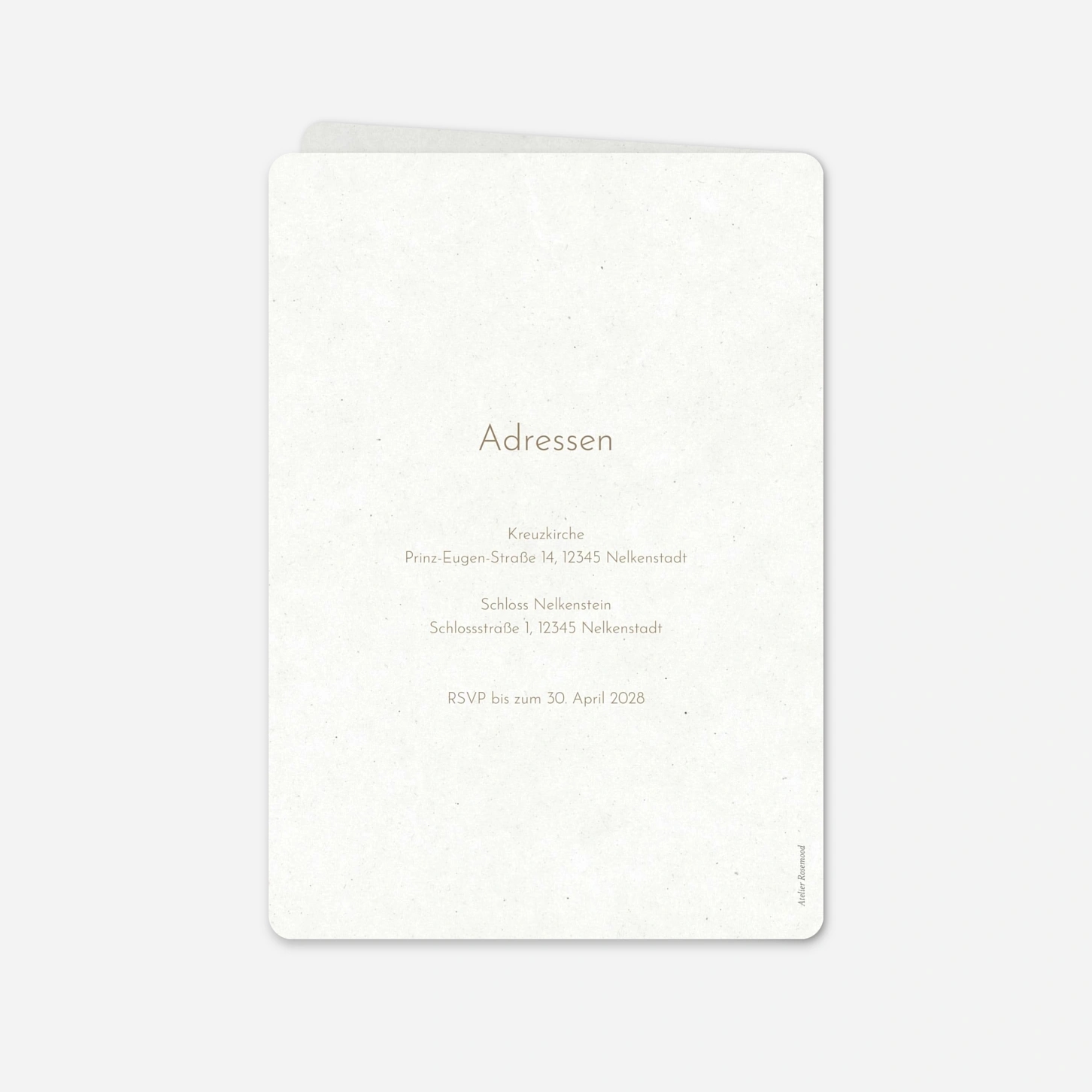 Hochzeitseinladung Zarte Symbole