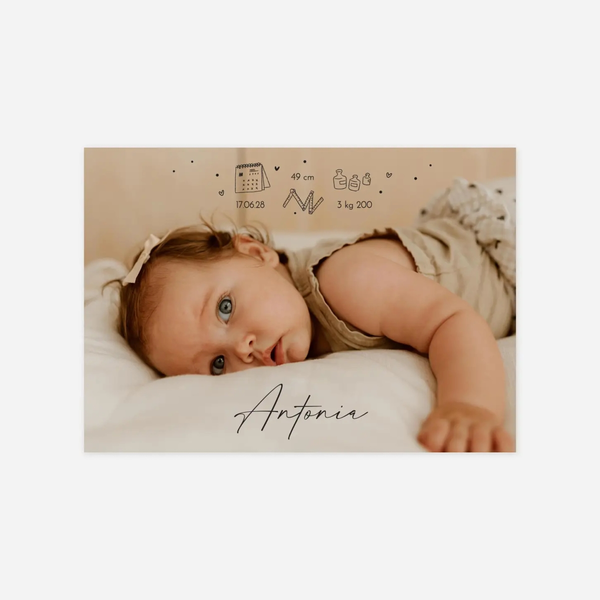 Geburtskarte Zuckersüß