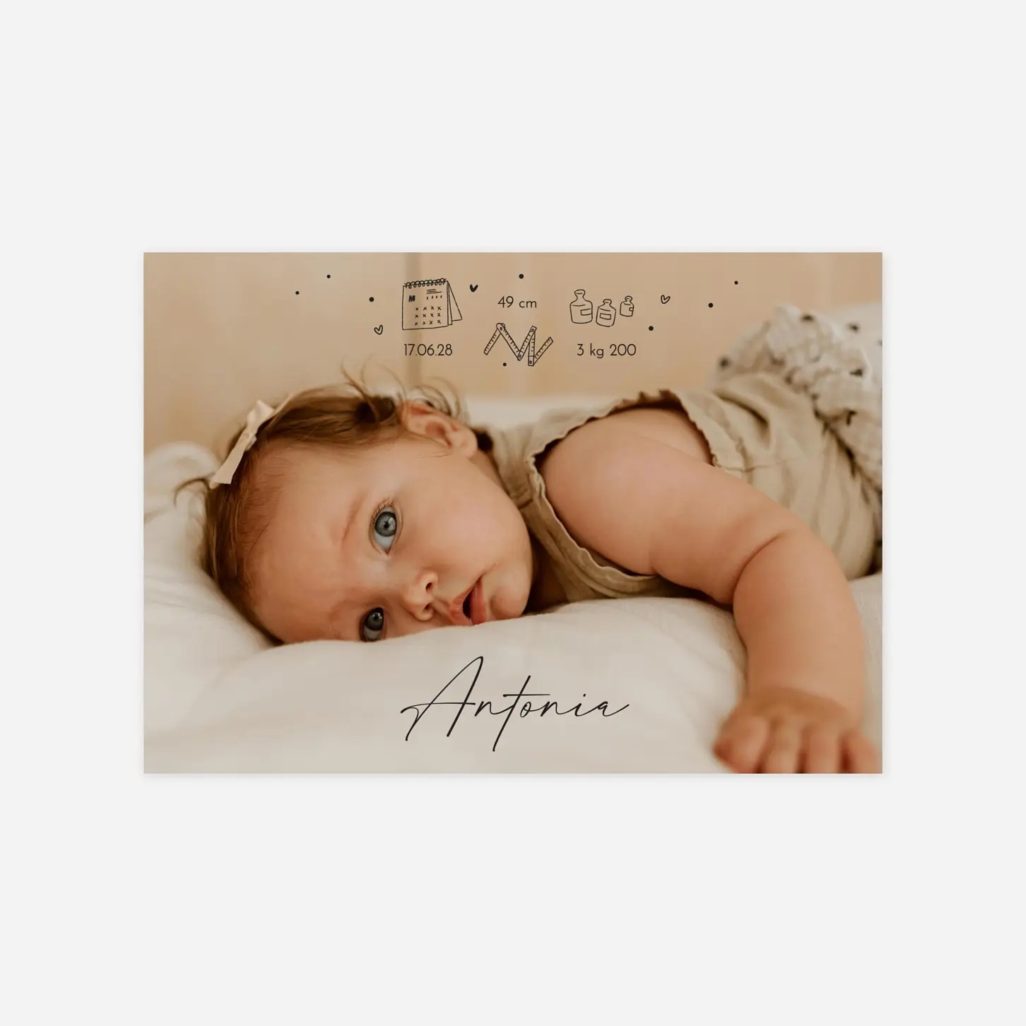 Geburtskarte Zuckersüß