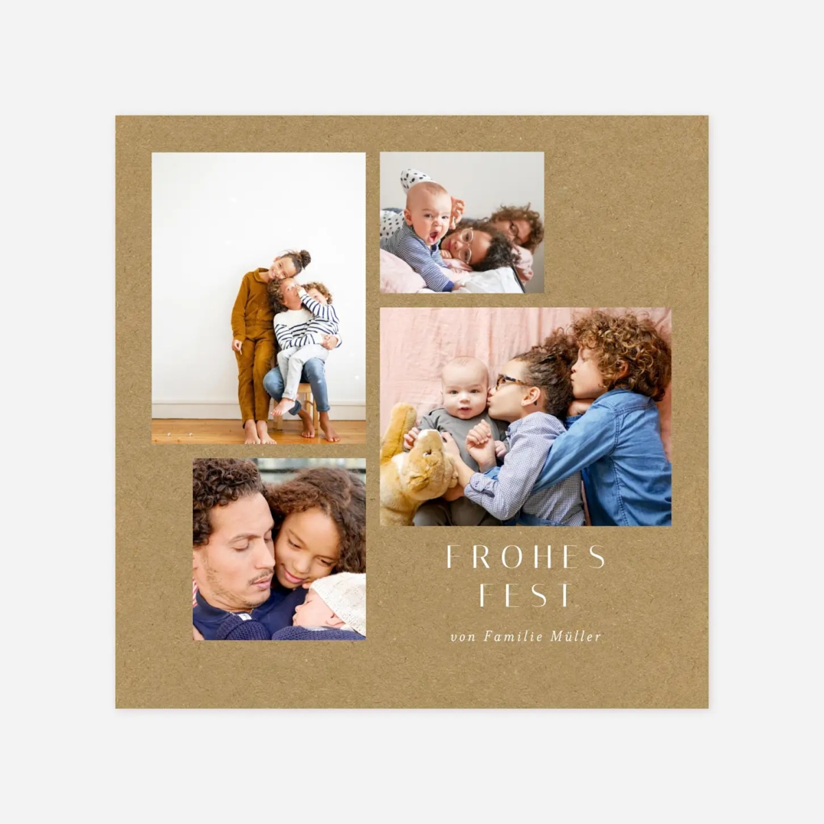 Weihnachtskarte Zuckerwatte