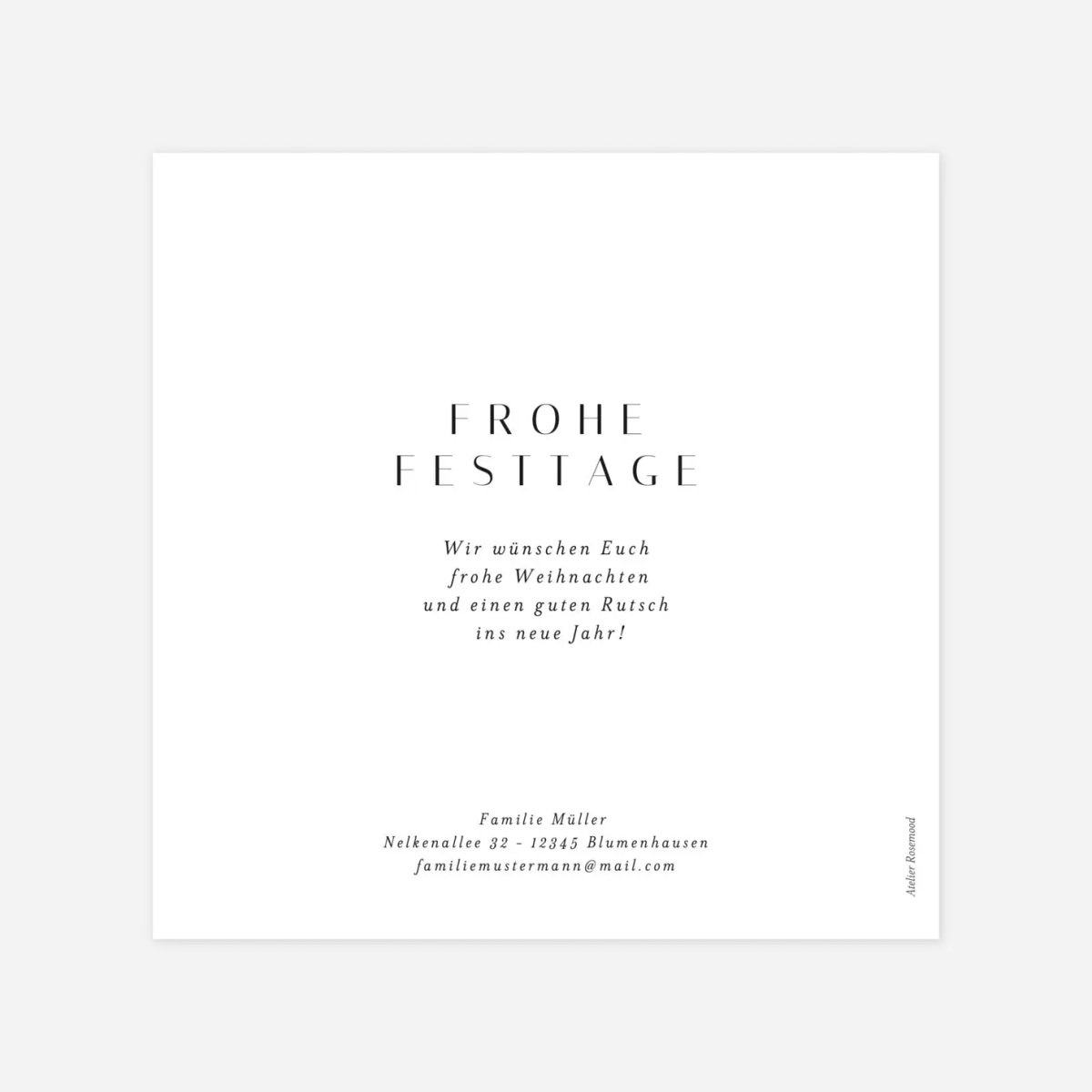 Weihnachtskarte Zuckerwatte