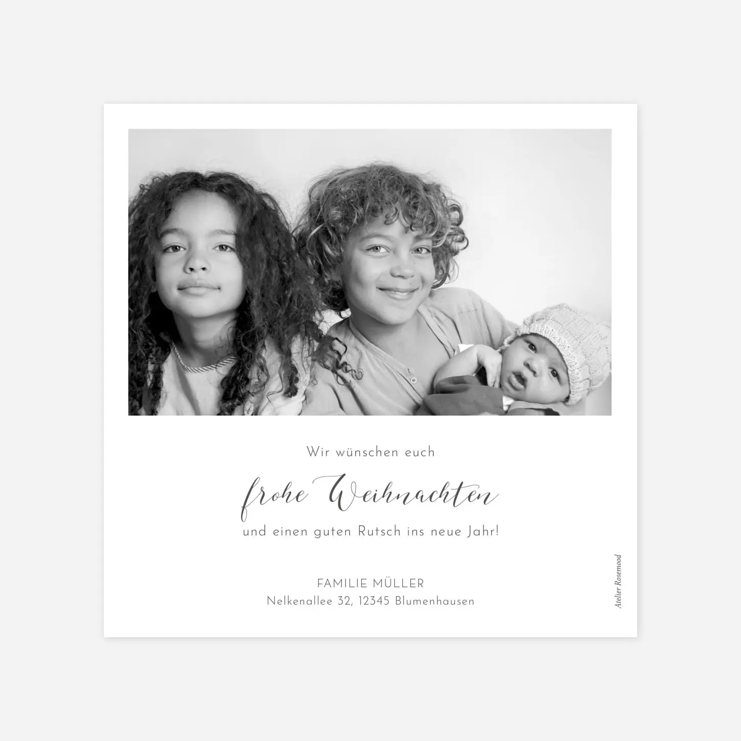 Weihnachtskarte Zweiglein