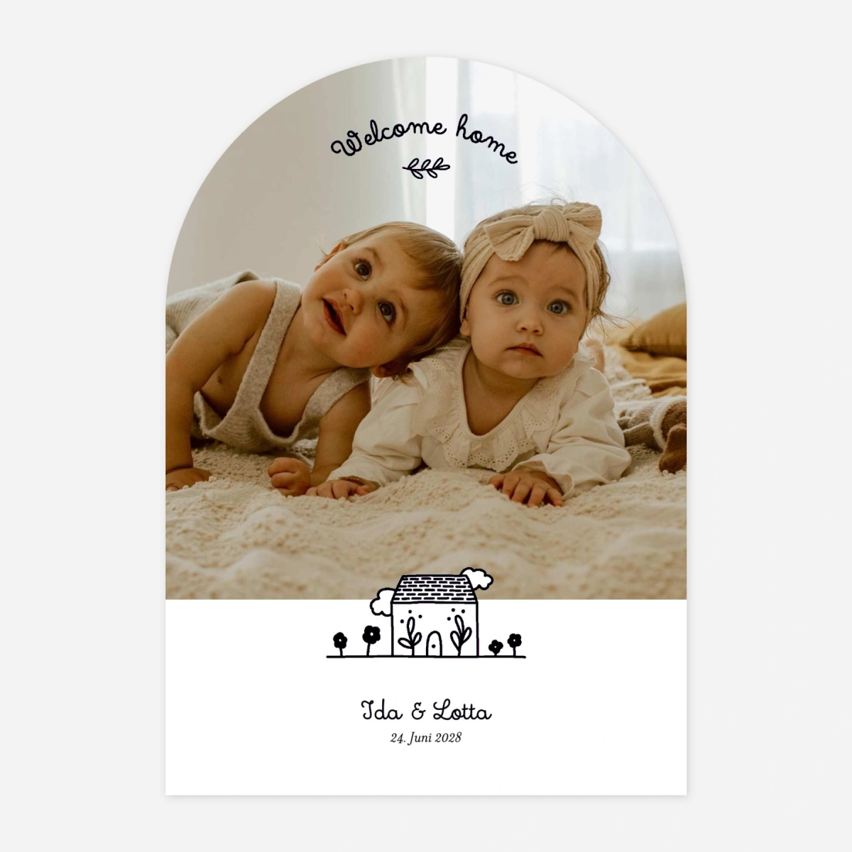 Geburtskarte Zweifaches Glück