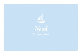 Geburtskarten Segelboot Foto Lang Blau