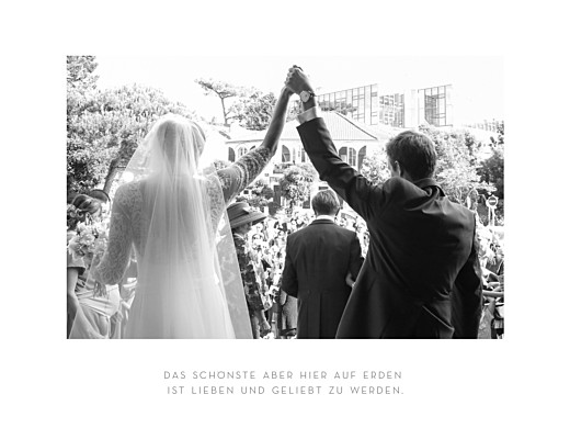 Kleine Poster Hochzeit Elegant lang Weiß - Vorderseite