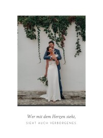 Kleine Poster Hochzeit Elegant hoch Weiß