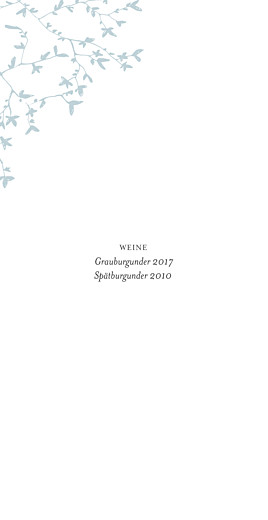 Menükarte Hochzeit Zarte Poesie Grün - Seite 2