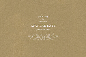 Save-the-Date Karten Provence sand