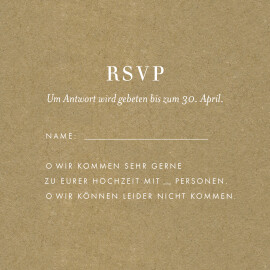 Antwortkarte Hochzeit Sonett Lang Blau & Violett