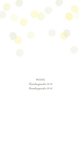 Menükarte Hochzeit Lichterregen (Gold) Weiß - Seite 2